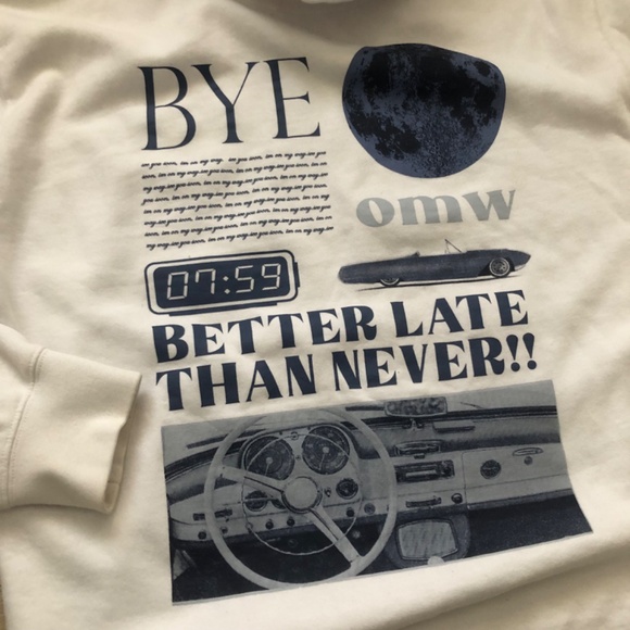 Harlow White Pullover Hoodie Sweater - Picture 2 of 7